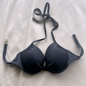 Victorias Secret Black Push-up Twist bikini top, size 36B